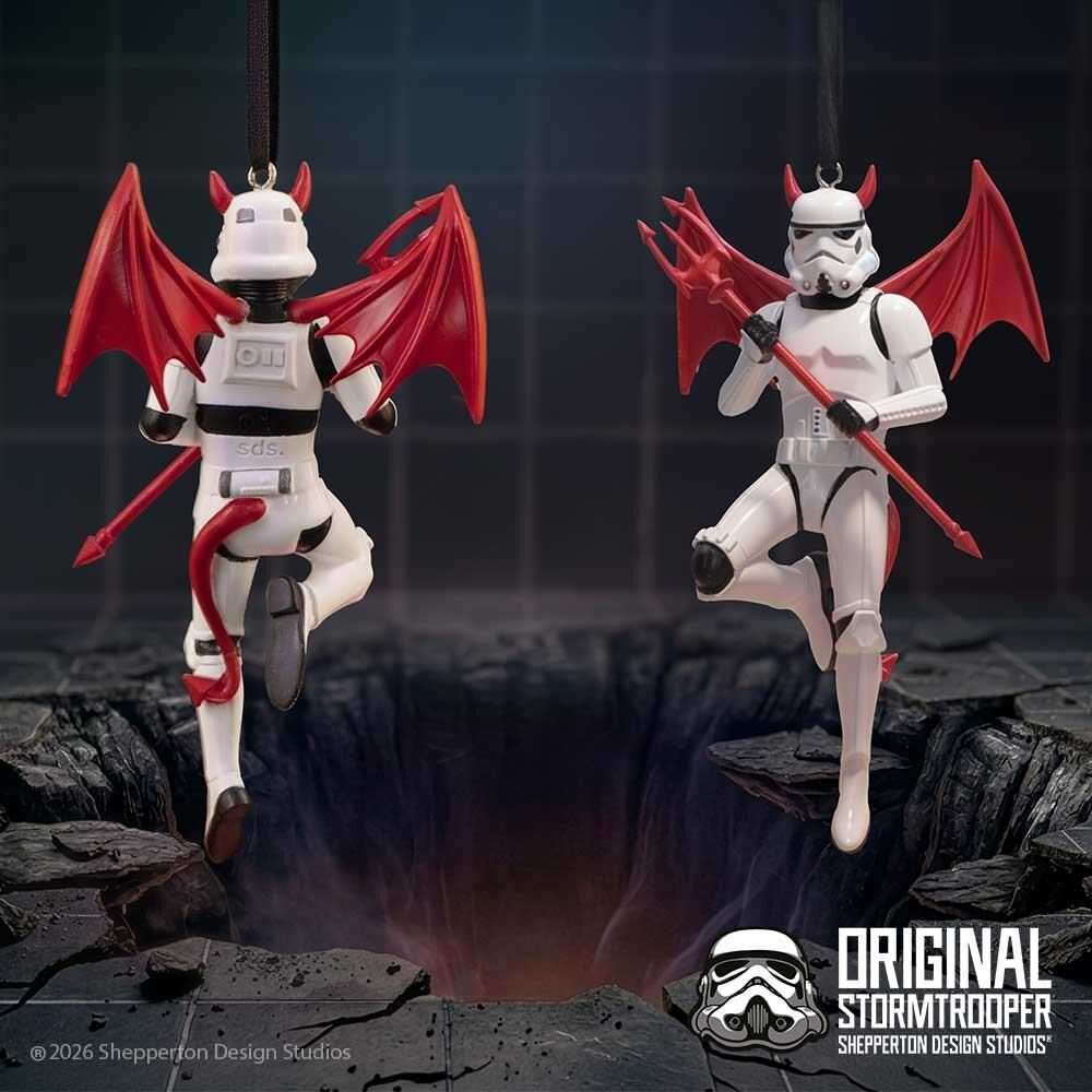 STORMTROOPER WHAT THE HELL HANGING ORNAMENT Decorazioni Natalizie NEMESIS NOW