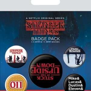 Stranger Things Pin-Back Buttons 5-Pack Upside Down Pyramid International