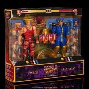 Street Fighter Ii Giulie Vs Bison Af Double Pack Edizione Limitata Action Figura Jada Toys