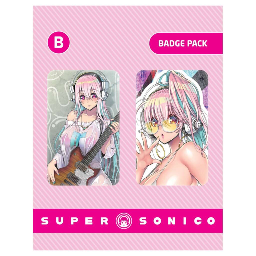 Super Sonico Spilla Badge Pack Ver B Badge Pack Popbuddies