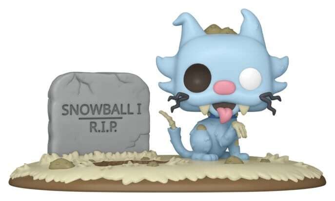 The Simpsons POP! Deluxe Vinyl Figure Zombie Snowball 9 Cm Funko
