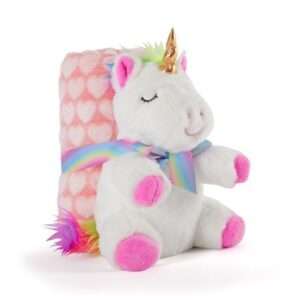 Tiara Unicorn Soft Blanket + Peluche 22cm Perletti