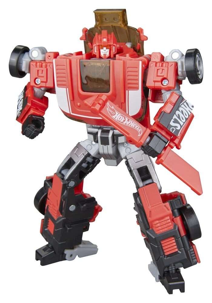 Transformers X Hot Wheels Collaborative Deluxe Class Action Figura Gt-scorcher 13 Cm Hasbro