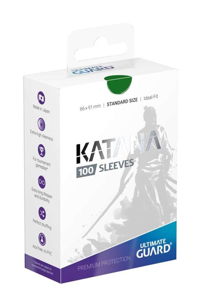 Ultimate Guard Katana Sleeves Standard Size Green (100) Ultimate Guard