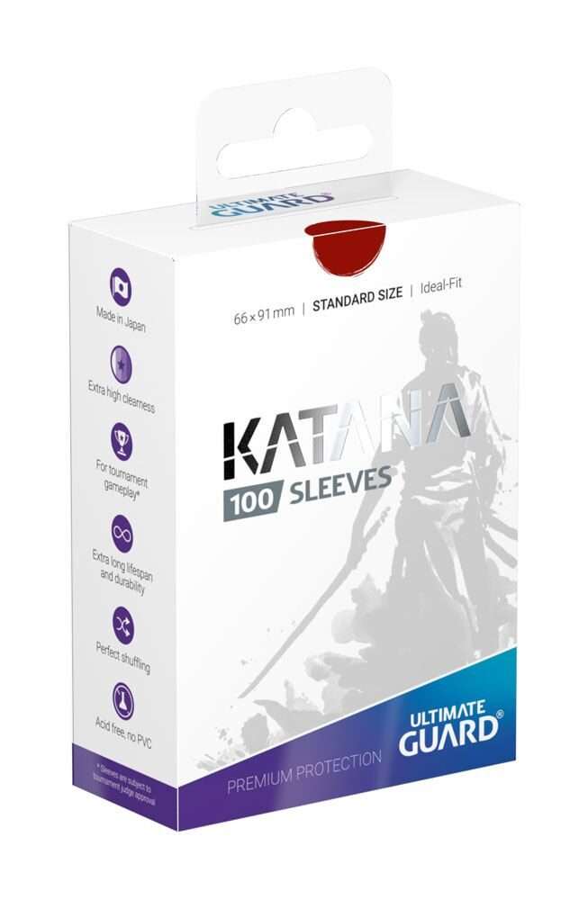 Ultimate Guard Katana Sleeves Standard Size Red (100) Ultimate Guard