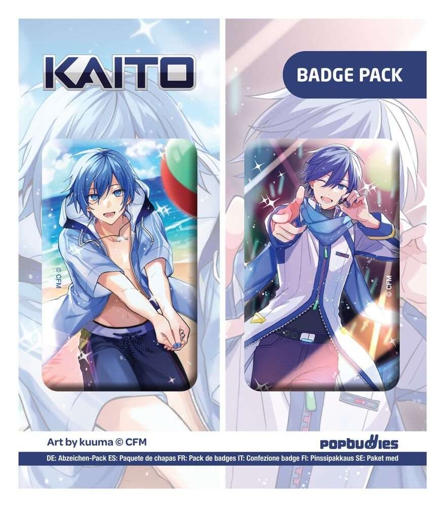 Vocaloid Button 2-Pack Kaito (Art By Kuuma) POPbuddies