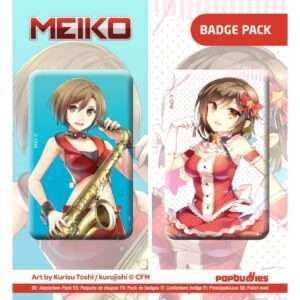 Vocaloid Button 2-Pack Meiko (Art By Kurisu Toshi / Kurojishi) POPbuddies